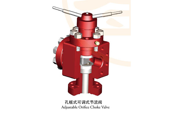 Orifice plate adjustable throttle valve